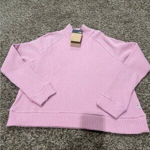 The North face NWT mock neck, waffle knit Chabot long sleeve shirt, size large